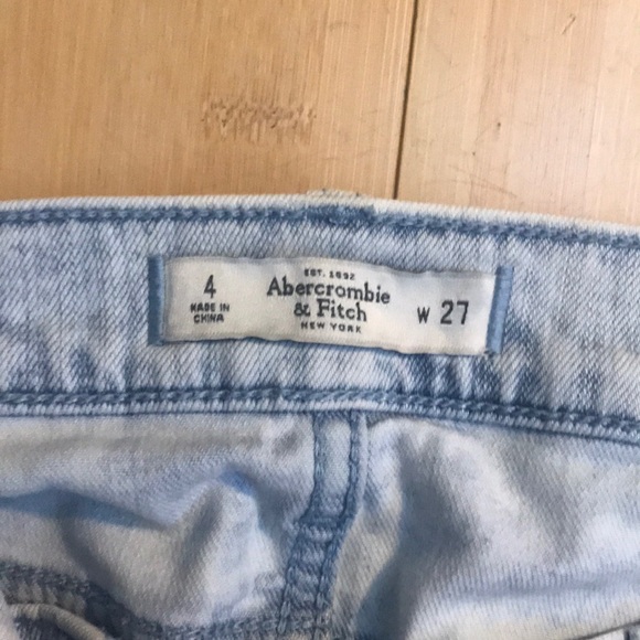 Light Wash, Distressed Abercrombie Jeans - Picture 4 of 4